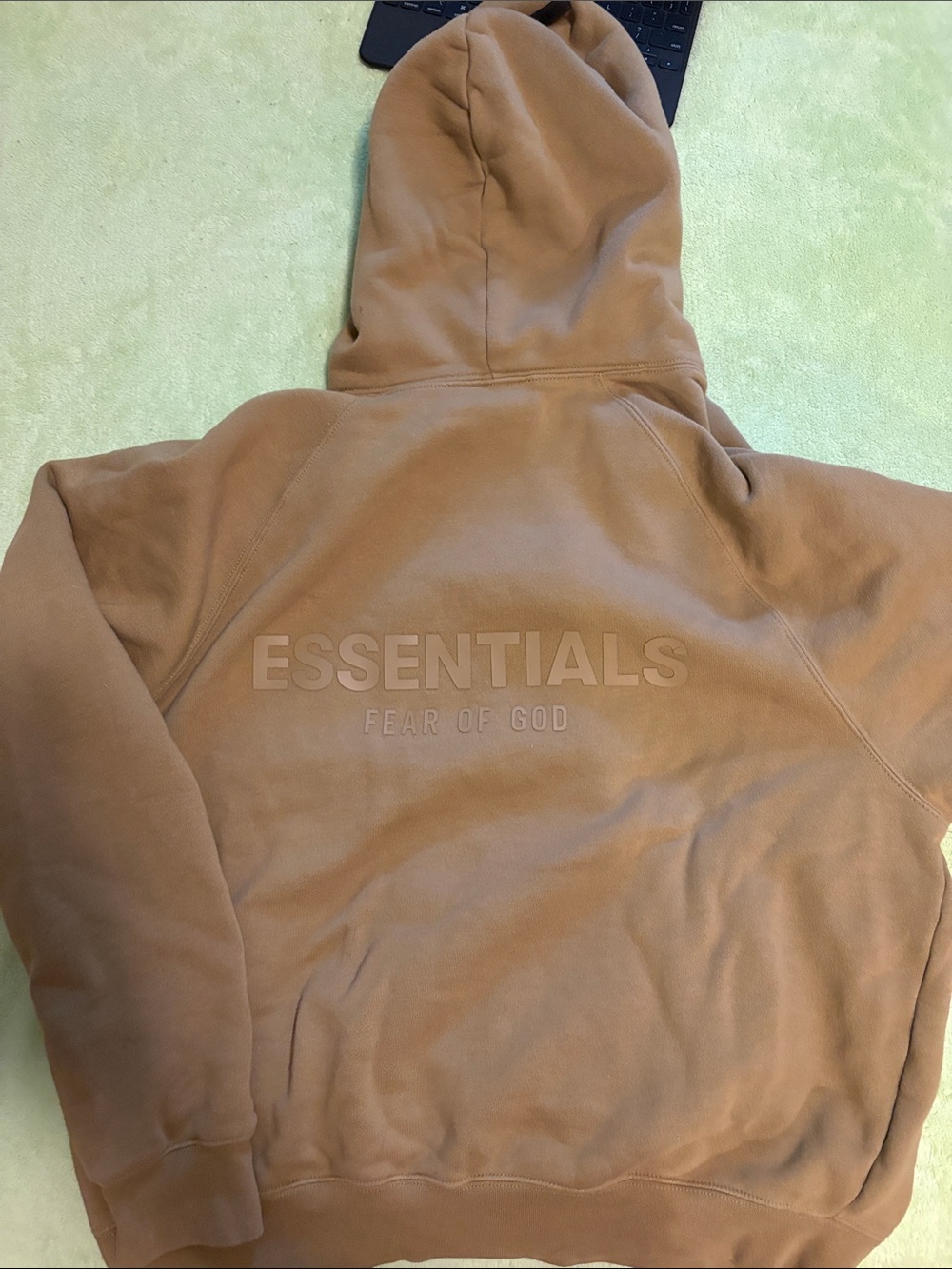Essentials Fear of God Hoodie in Tan